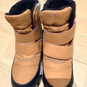 Sorel Kids Tan and Black Boots